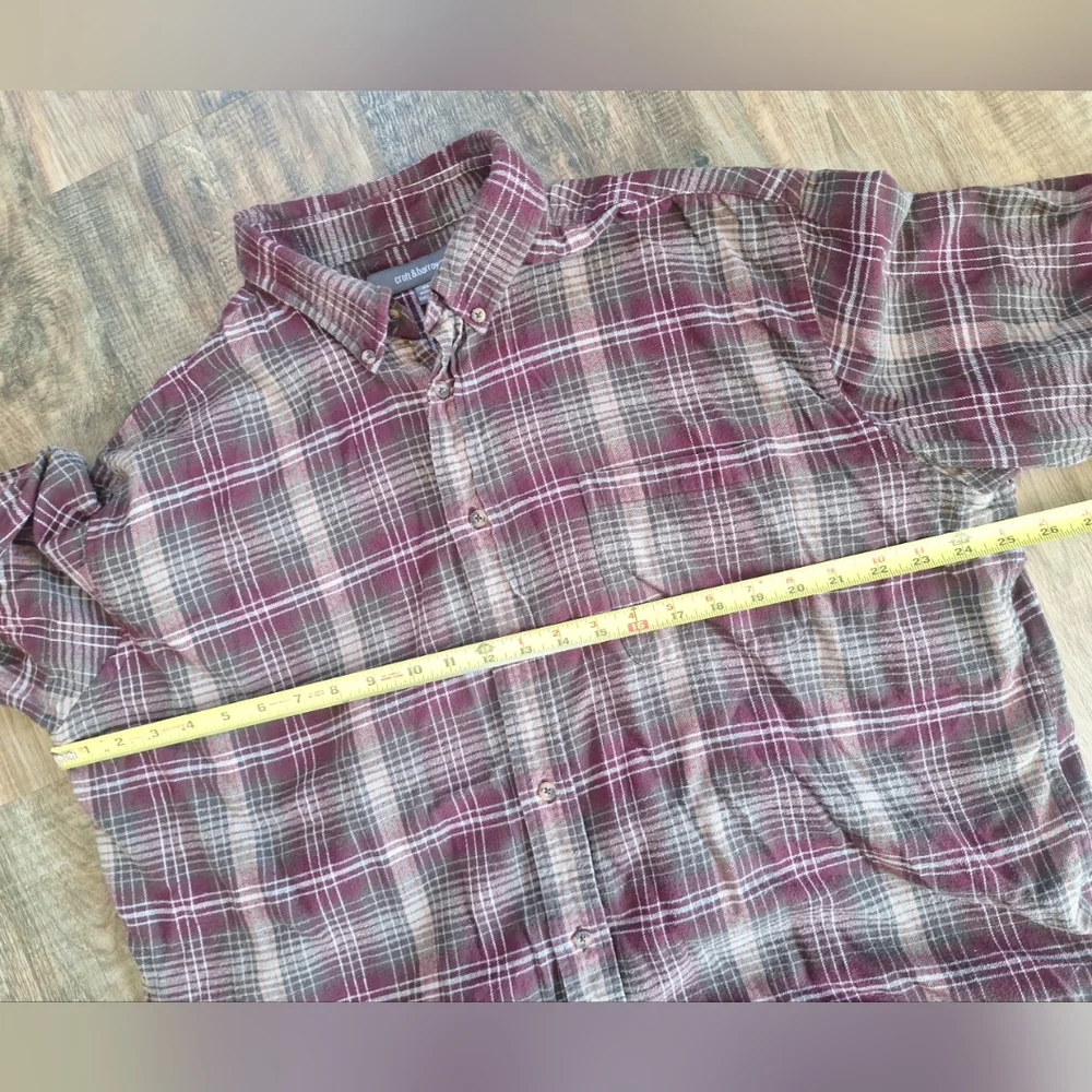 Croft&Barrow Plaid Flannel Size XL - Picture 6 of 10